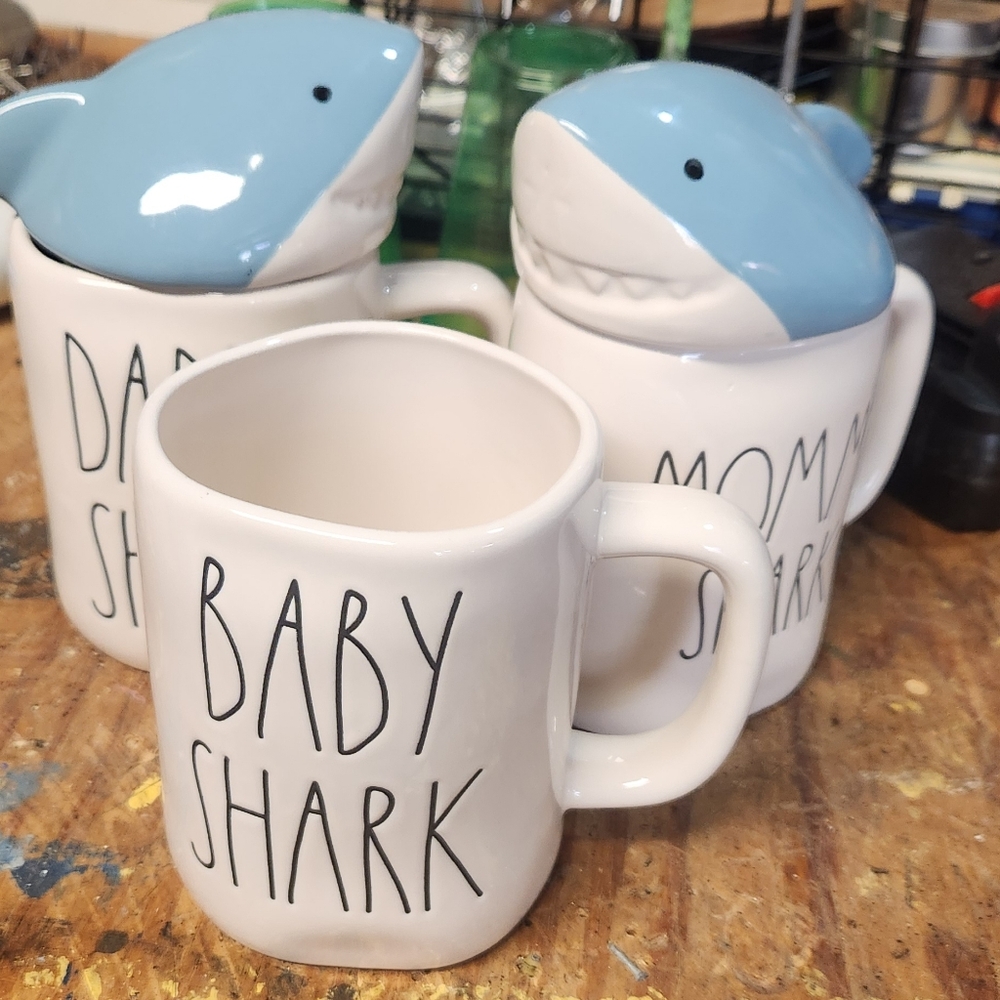 Rae dunn baby shark mugs
